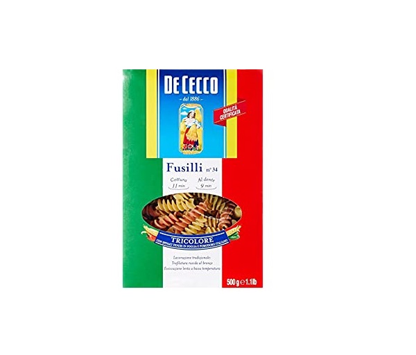 Fusilli tricolor 500 gramos