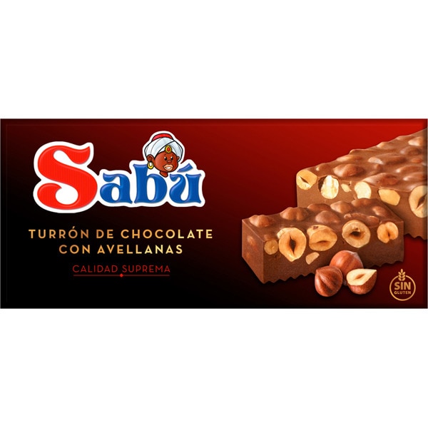 turron chocolate con avellanas sabú