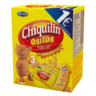 chiquilin ositos miel 120 gramos