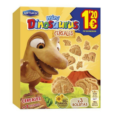 mini dinosaurus 120 gramos artiach
