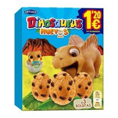 mini dinosaurus huevos 105 gramos artiach