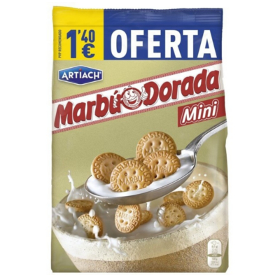 mini marbú dorada 230gramos Artiach